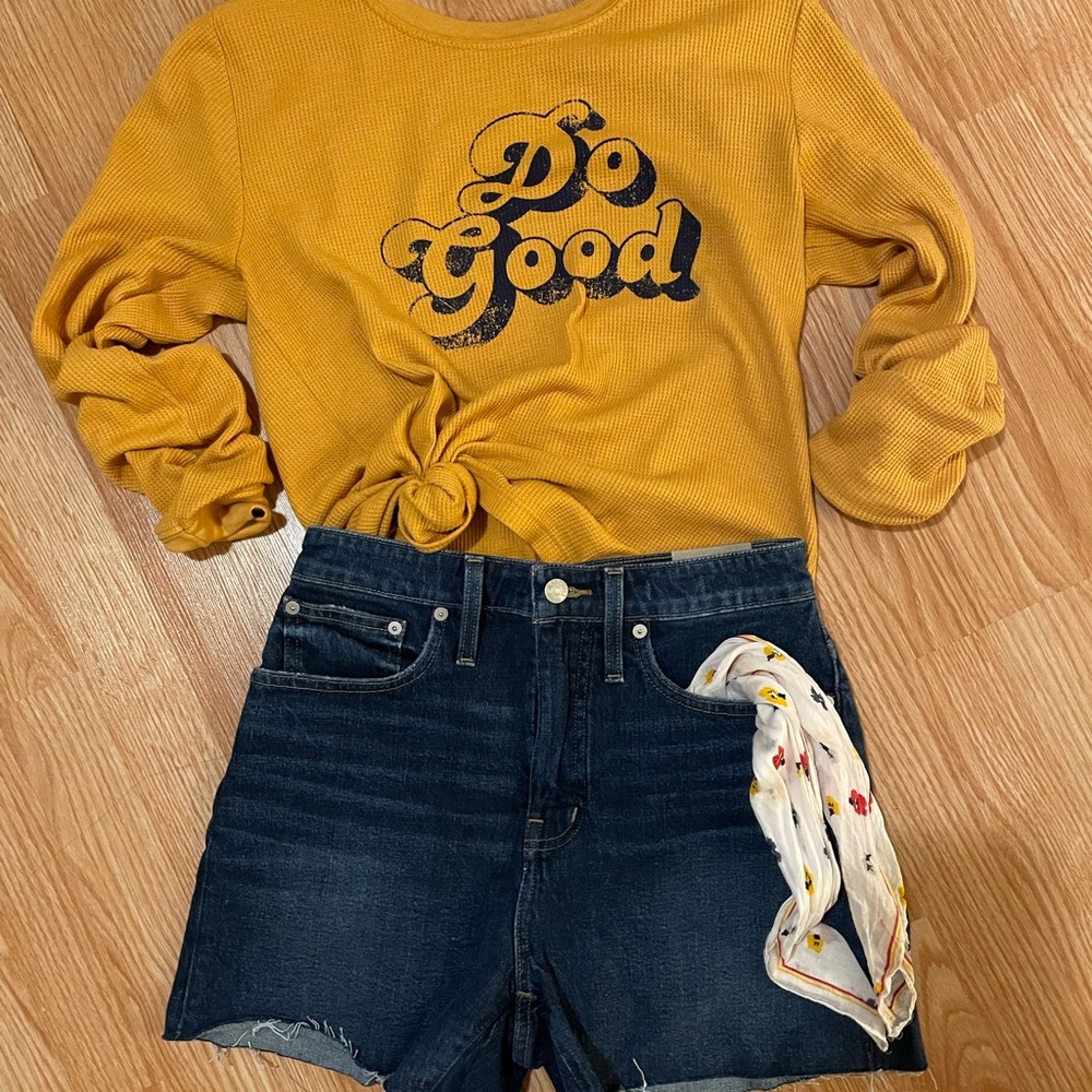 Madewell curvy high-rise denim jean shorts 27